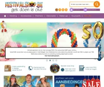 Festivalshop.be(Kostuums & Feestartikelen) Screenshot