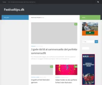 Festivaltips.dk(Vi guider dig med festival tips) Screenshot