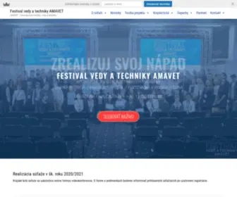 Festivalvedy.sk(Festival vedy a techniky AMAVET) Screenshot