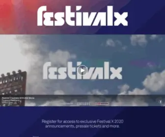 Festivalx.com.au(Festival X) Screenshot