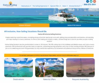 FestivasailingVacations.com(Festiva Sailing Vacations) Screenshot