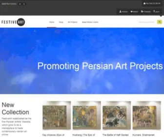 Festiveart.com(Buy original art from Iranian artists) Screenshot