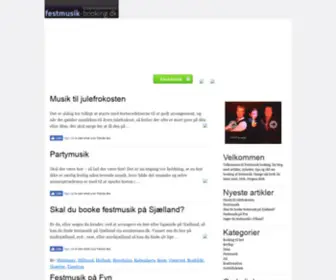 Festmusik-Booking.dk(Festmusik booking) Screenshot