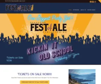 Festofale.ca(Beer Festival in Penticton BC) Screenshot