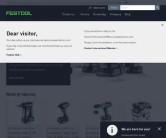 Festool.com(Festool Worldwide) Screenshot