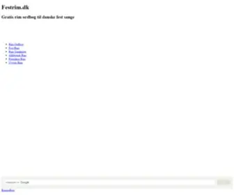Festrim.dk(Festrim) Screenshot