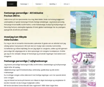 Festsange.com(Festsange personlige) Screenshot