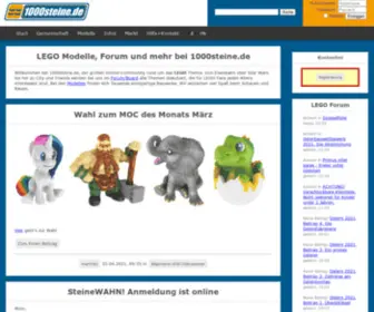 Festum.de(Die LEGO Seite 1000steine.de ist eine deutschsprachige Plattform für LEGO Fans jeden Alters) Screenshot