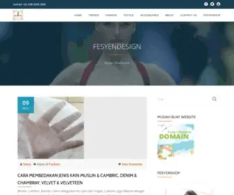 Fesyendesign.com(Belajar fesyen dan desain) Screenshot