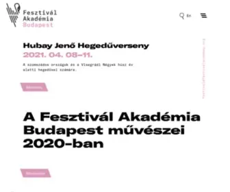 Fesztivalakademia.hu(Fesztivál Akadémia) Screenshot