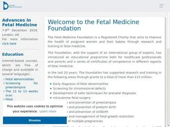 Fetalmedicine.org(The Fetal Medicine Foundation) Screenshot