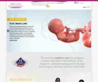 Fetalmedicineindia.in(Apollo Centre for Fetal Medicine) Screenshot