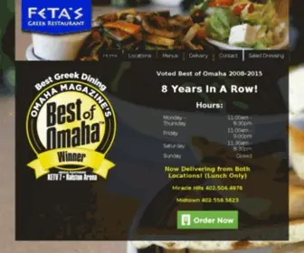 Fetasgyros.com(Feta's Greek Restaurant) Screenshot