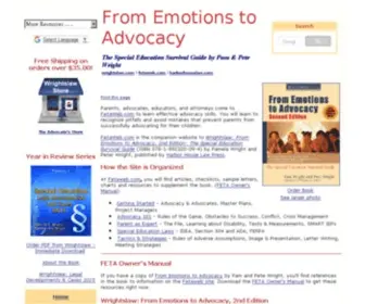 Fetaweb.com(Wrightslaw From Emotions To Advocacy) Screenshot