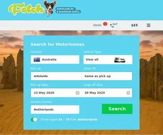 Fetchcampervanhire.com.au(Fetch Motorhomes Australia) Screenshot