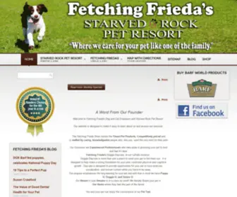 Fetchingfriedasdoggiedayspa.com(Fetching Frieda's Pet Resort LaSalle & Peru) Screenshot