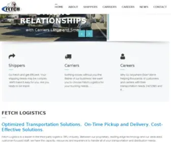 Fetchlogistics.com(Indianapolis shipping company) Screenshot