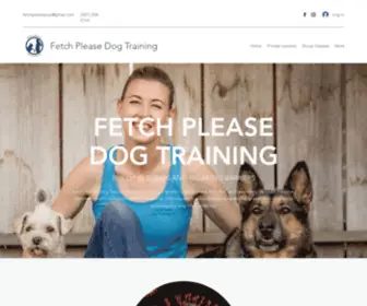 Fetchpleasedogtraining.com(Fetch Please Dog Training) Screenshot