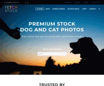 Fetchstock.com(Premium stock dog and cat photos) Screenshot