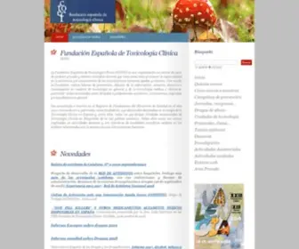 Fetoc.es(Fundación Española de Toxicología Clínica) Screenshot