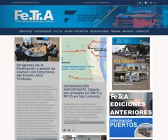 Fetra.org.ar(Federación de Transportadores Argentinos) Screenshot