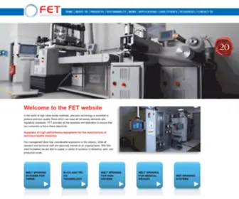 Fetuk.com(Bespoke extrusion equipment for the manufacture of absorbable yarns) Screenshot