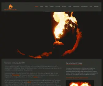 Feuer-Spucker.de(Feuerspucker mit Feuershows in Nordrhein Westfalen) Screenshot