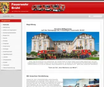 Feuerwehr-Bruehl.de(Brühl) Screenshot