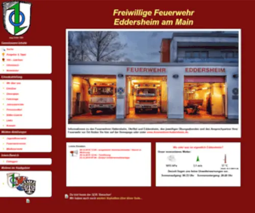 Feuerwehr-Eddersheim.de(Willkommen auf der Seite der Feuerwehr Eddersheim) Screenshot