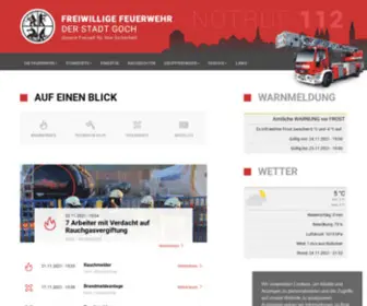 Feuerwehr-Goch.de(Auf einen Blick) Screenshot