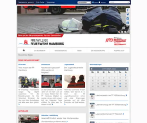 Feuerwehr-Hamburg.de(Freiwillige Feuerwehr Hamburg) Screenshot