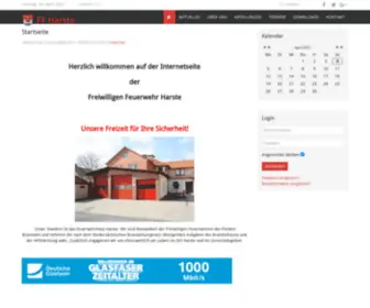 Feuerwehr-Harste.de(Förderverein) Screenshot