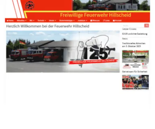 Feuerwehr-Hillscheid.de(Feuerwehr Hillscheid) Screenshot