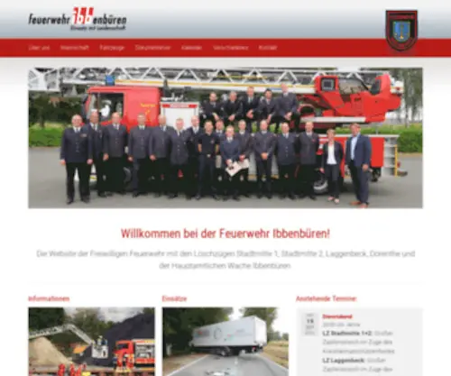 Feuerwehr-Ibbenbueren.de(Ibbenbüren) Screenshot