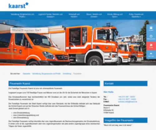Feuerwehr-Kaarst.de(Feuerwehr Kaarst) Screenshot