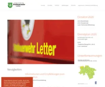 Feuerwehr-Letter.de(Ortsfeuerwehr Letter) Screenshot