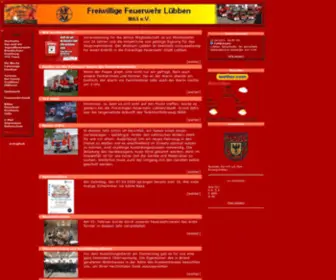 Feuerwehr-Luebben.de(Lübben) Screenshot