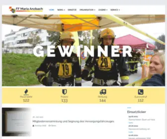 Feuerwehr-Mariaanzbach.at(Freiwillige Feuerwehr Maria Anzbach) Screenshot