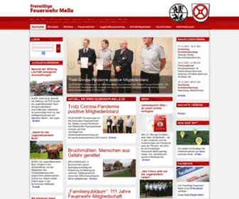 Feuerwehr-Melle.de(Feuerwehr Melle:  Feuerwehr der Stadt Melle im Landkreis Osnabrück (Niedersachsen)) Screenshot