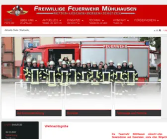 Feuerwehr-Muehlhausen.de(Feuerwehr Muehlhausen) Screenshot