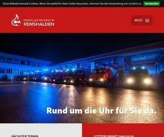 Feuerwehr-Remshalden.de(Freiwillige Feuerwehr Remshalden) Screenshot