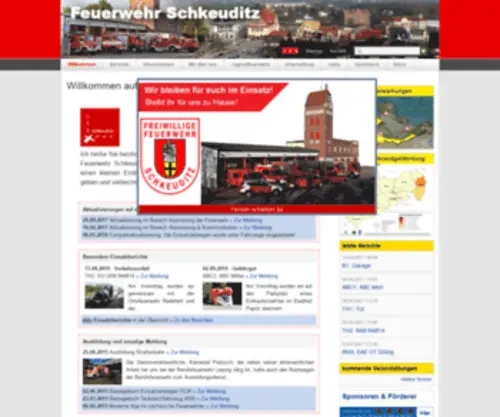 Feuerwehr-SChkeuditz.de(Feuerwehr Schkeuditz) Screenshot
