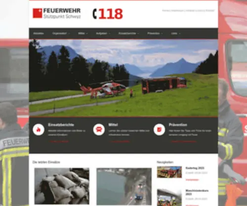 Feuerwehr-SCHWYZ.ch(Home ) Screenshot