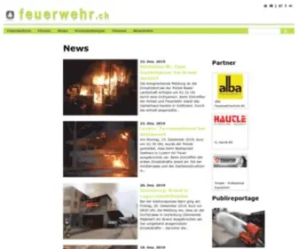 Feuerwehr.ch(Feuerwehr News Veranstaltungen Feuerwehren) Screenshot