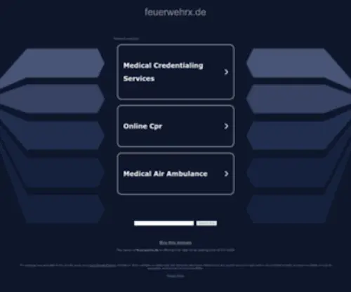 Feuerwehrx.de(Berufsfeuerwehr) Screenshot