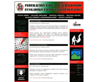 Feuskaditaekwondo.com(Federación de Euskadi de Taekwondo) Screenshot