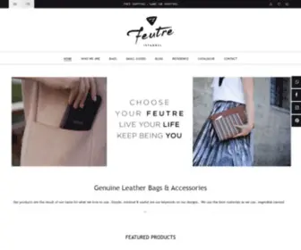 Feutre-Atolye.com(First Quality Genuine Leather Bags and Goods) Screenshot