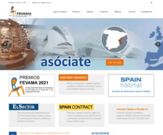 Fevama.es(Federación empresarial de la madera y mueble de la comunidad valenciana) Screenshot