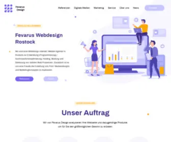 Fevarus-Design.de(Webdesign Rostock & Mediendesign Werbeagentur) Screenshot