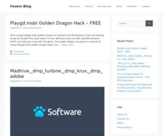Feversblog.com(Fevers Blog) Screenshot
